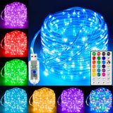 Ollny USB Powered Rope Lights – Smokeless, Flameless Color Changing LED for Bedside Use and Senior Safe Home