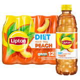 Lipton Diet Peach Iced Tea – Light Peach Flavored Tea for Balanced Wellness Goals, Office and Home Use