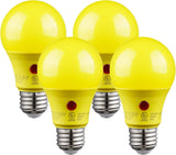 TORCHSTAR Sensor A19 LED Bulb – Uncluttered Backyard and Side Yard Illumination, No App No Hub Required, 9W 800 Lumens, Pack of 4