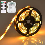Child and Pet Safe Battery LED Strip Lights Low Heat Waterproof for Playhouse and Halloween Costume