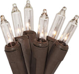 612 Vermont 20-Bulb Brown Wire String Lights – Rustic Fireplace Accent for Wrapping Grapevine Wreaths and Decorative Logs