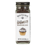 Watkins Chocolate Sprinkles – Less Is More Dessert Decoration in Glass Jar