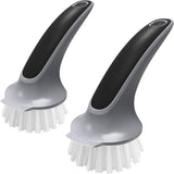 MR.SIGA Pot and Pan Cleaning Brush in Neutral Tones, Simple Dish Brush for Uncluttered Kitchens, Daily Scrubbing