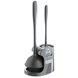 MR.SIGA 2-in-1 Toilet Cleaning Set – Neutral-Toned Holder Built for Intentional, Less-Is-More Bathroom Design