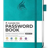 Clever Fox Password Book – Professional Password Journal with Dedicated Software License Section