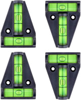 Firecore T Bubble Level Set – Streamlined 4-Piece Level for Intentional Workshop and RV Storage