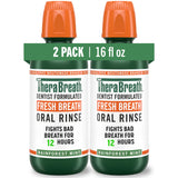 TheraBreath Rainforest Mint Mouthwash – Alcohol-Free Botanical Rinse for Bedtime Oral Care and Fresh Breath Confidence