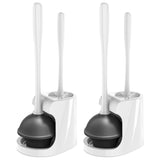 MR.SIGA 2-in-1 Toilet Plunger and Bowl Brush – Stylish Holder That Blends Into Any Bathroom Aesthetic