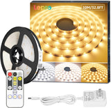 Lepro LED Tunable White Strip Light – Bath and Mindfulness Room Glow, 16.4ft Soothing Tunable White Tape