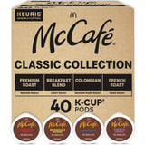 McCafe Classic Collection K-Cup Pods for Shared Office Brewer, 40-Count Assorted Roast Single-Serve Coffee