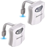 LumiPals Motion Sensor Toilet Light – Safe Nighttime Bathroom Navigation for Seniors and Elderly Parents, 2-Pack