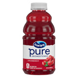 Ocean Spray® Pure Unsweetened Cranberry Juice – Durable Travel Bottle for Camping and Road Trips, 32 Fl Oz