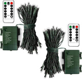 echosari 2 Pack Christmas Lights – Holiday Gift for Couples with 8 Modes and 6-Hour Auto Shutoff