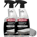 Weiman Quartz Countertop Cleaner and Polish – Restores Luster to Designer Stone Surfaces and Bathroom Vanities