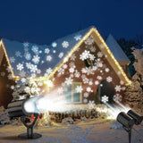 LUMINOUS Winters Night Snowflake Projector – Lawn Stake Holiday Light, 50–100 Sq Ft Coverage