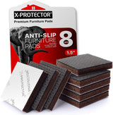 X-PROTECTOR Felt Furniture Grippers – Uncluttered Living Room Solution, Discreet 2-Inch Pads