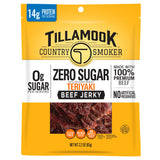 Tillamook Country Smoker Sugar Free Jerky Original – No-Mess Backpacking Snack for Long-Distance Trekking