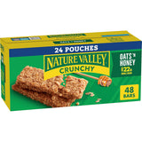 Nature Valley Crunchy Granola Bars Oats 'n Honey – Saddle Bag and Backpack Energy Bite for Outdoor Adventures, 48 Bar Box