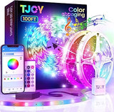 TJOY LED Strip Lights for Work From Home Focus – Quiet Ambient Bias Light Behind Monitor with Timer
