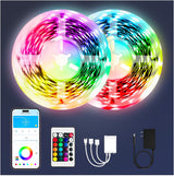 PHOPOLLO RGB LED Strip Lights – Wind Down Sleep Aid Lighting with App and Timer Function