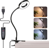 Foneso Dimmable Desk Lamp for Kids Homework and Reading – 10 Brightness Levels, No Flicker, No Heat, Safe for Nursery Use