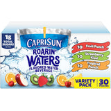 Capri Sun Roarin' Waters Variety Pack – On-the-Go Hydration for Summer Cookouts and Outdoor Adventures, 30 Pouches