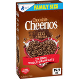 Chocolate Cheerios Family Size Cereal – Airtight-Friendly Long-Lasting Chocolate Breakfast for Busy Family Mornings, 19.2 oz Box