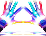 LumenGlow Flashing LED Gloves for Kids - Breathable Stretchy Light Up Hand Costume Accessory Safe for School Events and Halloween