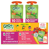 GoGo squeeZ Squeeze Pouches Variety – Safe Shareable Snack for Group Settings and Parties, Nut and Dairy Free