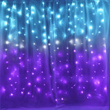 Glowave Mermaid Curtain Lights – Wedding Photo Backdrop & Reception Decor, Waterproof LED with 6 Brightness Levels