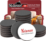 Yelanon Self Adhesive Furniture Grippers – Kid-Safe Pads That Stop Beds, Chairs and Tables From Sliding