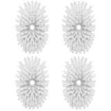 MR.SIGA Soap Dispensing Dish Brush Refills, 4 Pack – 4-Head Supply for a Faster, Uninterrupted Dishwashing Routine