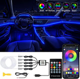 Lotus Lantern Fiber Optic Car Lights – Cool First-Car Gift for New Teen Drivers, 16M Color App-Controlled Kit