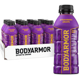 BODYARMOR Coconut Water Beverage – Sustained Office Hydration Alternative to Plain Water for Busy Professionals, Strawberry Grape 12 Pack