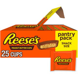 REESE'S Peanut Butter Cups - Office Pantry Stock and Conference Room Candy Bowl Refill, Snack Size 13.75 oz