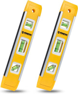 WORKPRO Shock Resistant Bubble Level – Works on Cold Metal, Wet Conduit, and Job Site Studs in Any Weather
