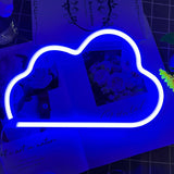 LUCIFER Cloud Neon Light – Cool to the Touch Battery or USB Powered Wall Decor, No Flame No Smoke Family Friendly LED Sign