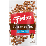 Fisher Snack Butter Toffee Peanuts – Thoughtful Stocking Stuffer for Nut Lovers, 5.5 oz Pouch