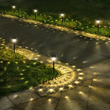 Housewarming Gift Solar Mandala Garden Lights, Waterproof Decorative Path Light Set of 10