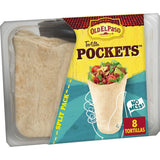 Old El Paso Flour Tortilla Pockets – Pre-Portioned Lunch Wrap for Meal Preppers and Office Desks