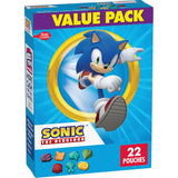 Sonic The Hedgehog Fruit Flavored Snacks – No Artificial Colors Vitamin C Snack Pouches for Mindful Family Pantry, 22 Ct