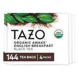 TAZO Organic Awake English Breakfast Black Tea – Clean-Energy Wellness Brew, Organic English Breakfast with Darjeeling for Intentional Mornings