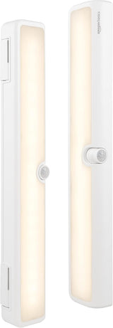 Amazon Basics LED Puck Lights, Battery Operated, 2 Pack — Cool-Run, Flameless Lighting for Kid-Safe and Pet-Safe Homes