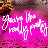 Hello Gorgeous Neon Sign – Above-Bed Headboard Wall Decor, Pink LED Neon Light with Timer for Cozy Bedrooms