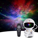 Calming Astronaut Night Light for Sleep Aid - Quiet Fan-Free Galaxy Lamp with Timer for Adults and Stress Relief