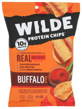 Wilde Snacks Buffalo Protein Chips 4oz Single-Serve – Travel-Friendly Snack for Business Trips and Commutes