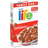 Life Cinnamon Cereal – Sweet cinnamon cereal little ones can enjoy with milk, no artificial preservatives, 22.3oz family box