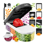 Fullstar Core Vegetable Chopper - Family Kitchen Safety Tool, Finger Guard Chopper for Kid-Involved Cooking