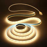 Aclorol Warm White LED Strip – Flameless Under Cabinet Night Light, Cool Touch Safe for Kids