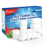Vacplus Toilet Tank Tablets 20 Pack – Stress-Free Wind-Down Routines for Master Baths, Gentle Septic-Safe Formula